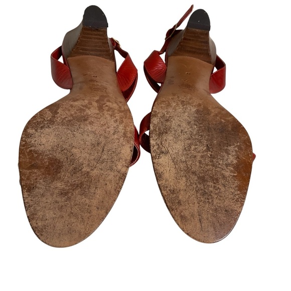 Givenchy Women's Red Sandals Size 7 1/2 - Picture 5 of 10